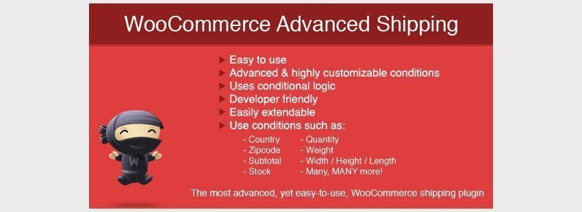 افزونه حمل و نقل حرفه ای ووکامرس WooCommerce Advanced Shipping